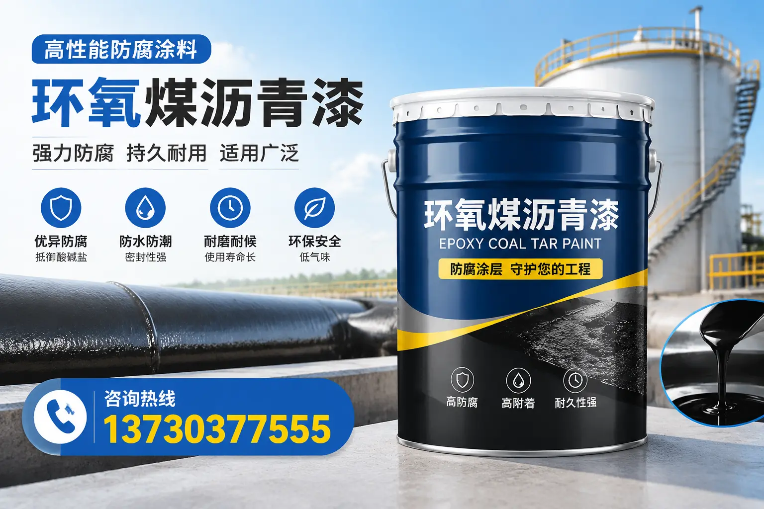 环氧煤沥青漆的耐久性分析,适合亭湖的使用场景